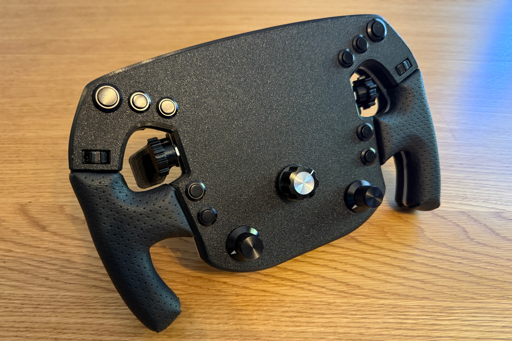 Homemade 3D-printed F1-style steering wheel