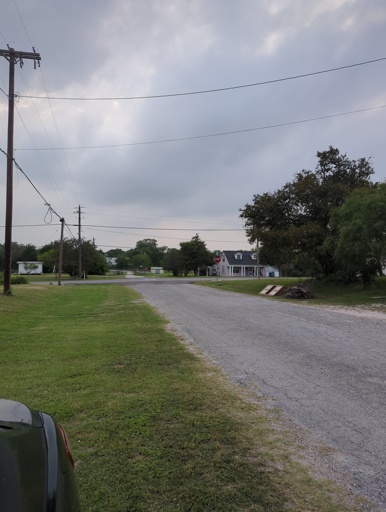 Empty road in a sleepy town